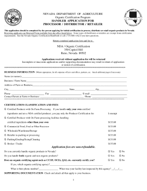 organic certification in necada