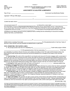 ASSIGNMENT GUARANTEE AGREEMENT - Forms - forms sc egov usda