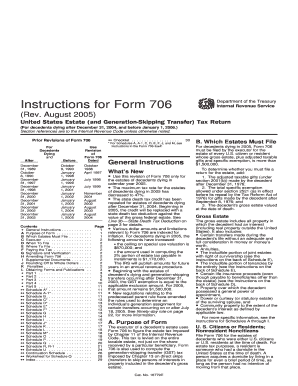 Form 706 Instructions