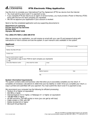 Wa state report of sale - ifta wa