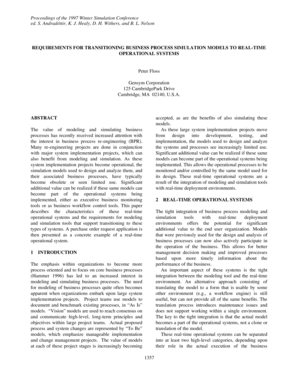 Pdsa price list - Requirements for Transitioning Business Process Simulation ... - informs-sim