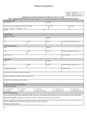 plumbing permit armada mi form