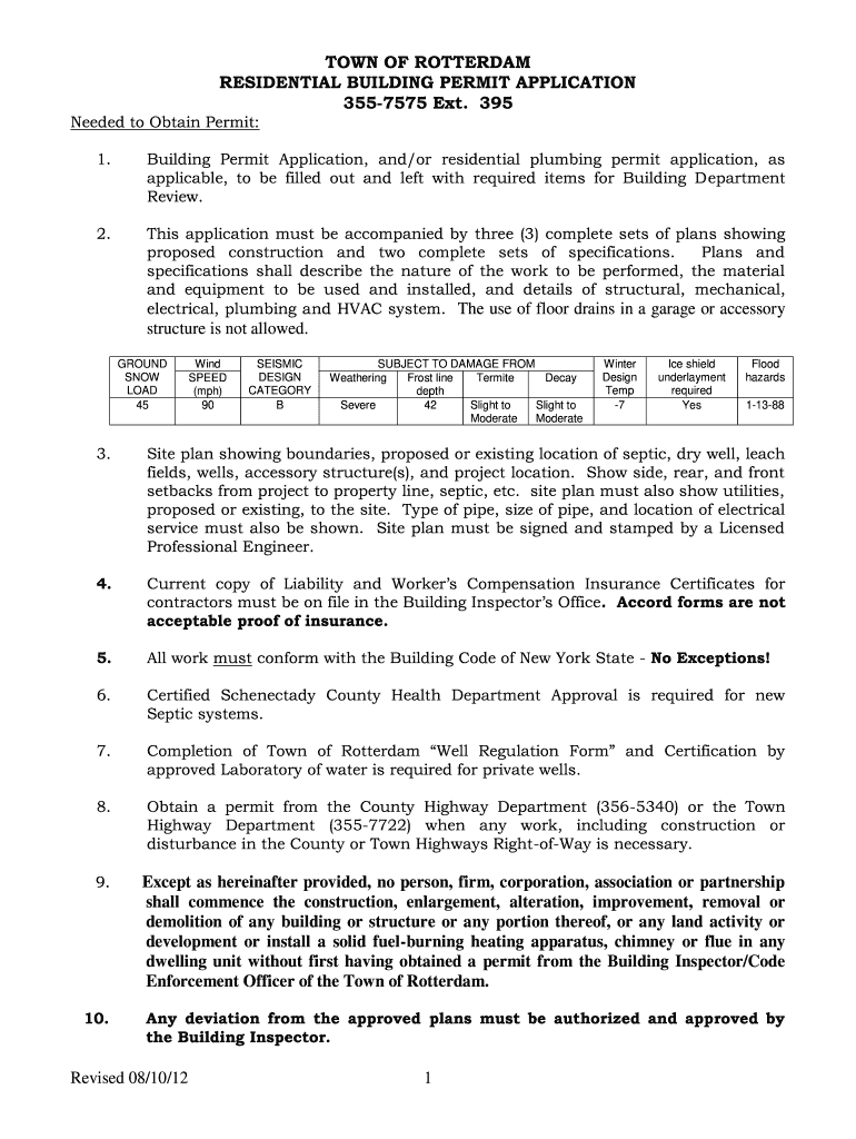 town of rotterdam building department Preview on Page 1