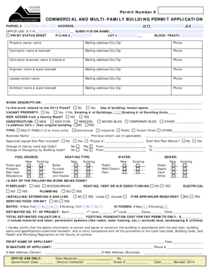 Commercial Building Permit Application