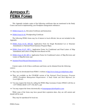 FEMA Form 81-31 Elevation Certificate