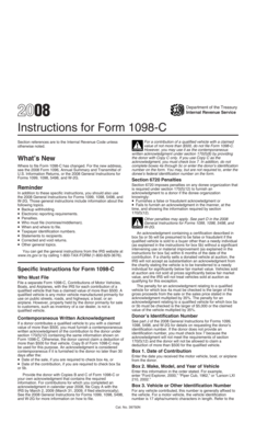 Instructions for Form 1098-C