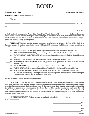 New York Business License Bond