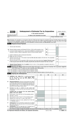 IRS Form 2220