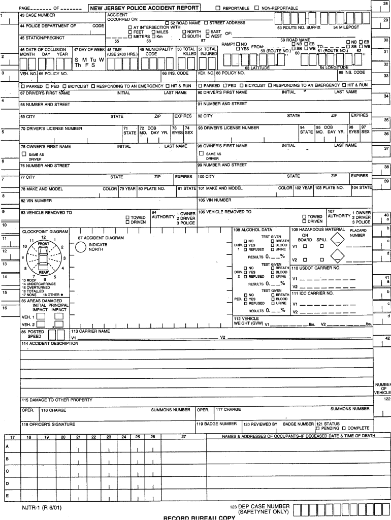 Police Report Template Fill Online Printable Fillable Blank 