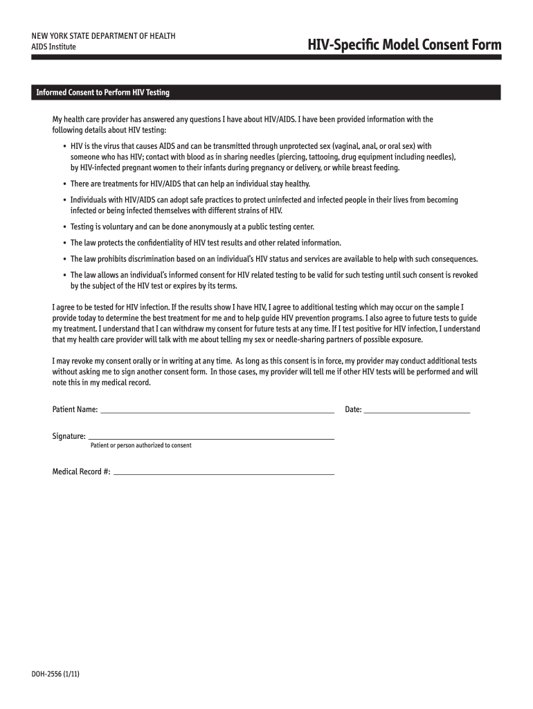 Hiv Consent Form Printable Fill Online Printable Fillable Blank Sexiz Pix