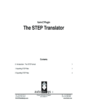 The STEP Translator - form-Z