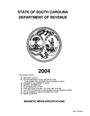 STATE OF SOUTH CAROLINA DEPARTMENT OF REVENUE - sctax