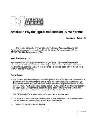 fillable online american psychological association apa format fax american psychology association format