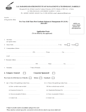 LBSIMT Application Form