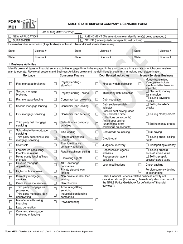 FORM MLB INSTRUCTIONS - mortgage nationwidelicensingsystem Preview on Page 1