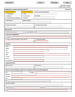 sf424 form