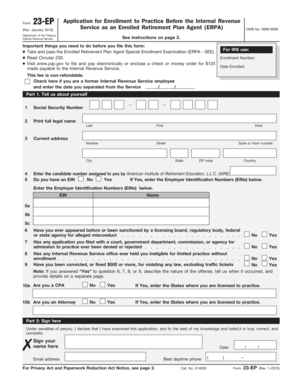 IRS Form 23-EP Application