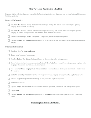 SBA 7(a) Loan Application Checklist Personal Information ... - Mo - Kan - mo-kan