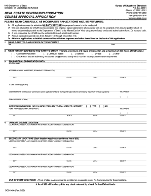 new york real estate course approval