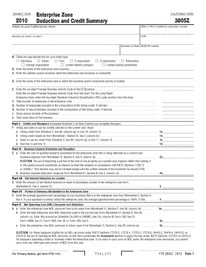 California Form 3805Z 2010