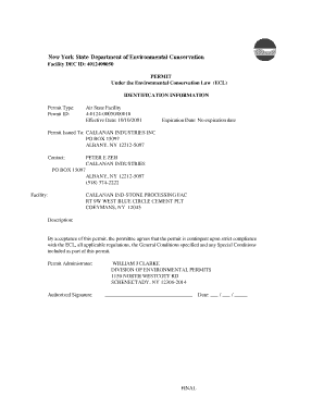state facility permit application and forms
