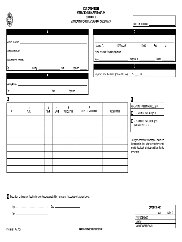 tennessee apportioned plates Preview on Page 1