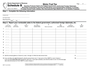 Illinois Motor Fuel Tax Schedule B