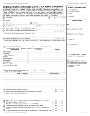 California Kin-GAP Eligibility Form
