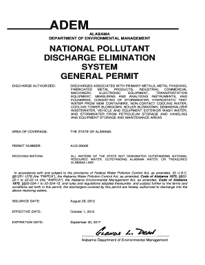 adem npdes permit electronic copy