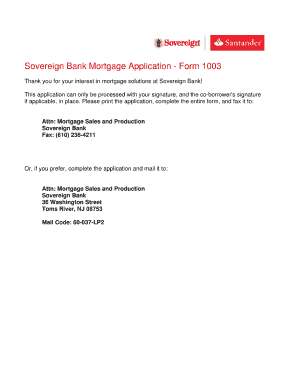 sovereign bank personal financial statement form