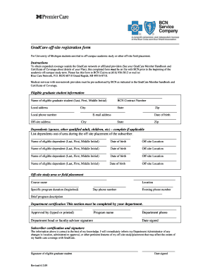 GradCare off-site registration form - Benefits - University of Michigan - benefits umich