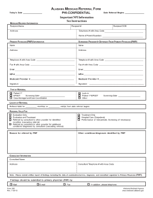 Medicaid Referral Form - Fill Online, Printable, Fillable ...