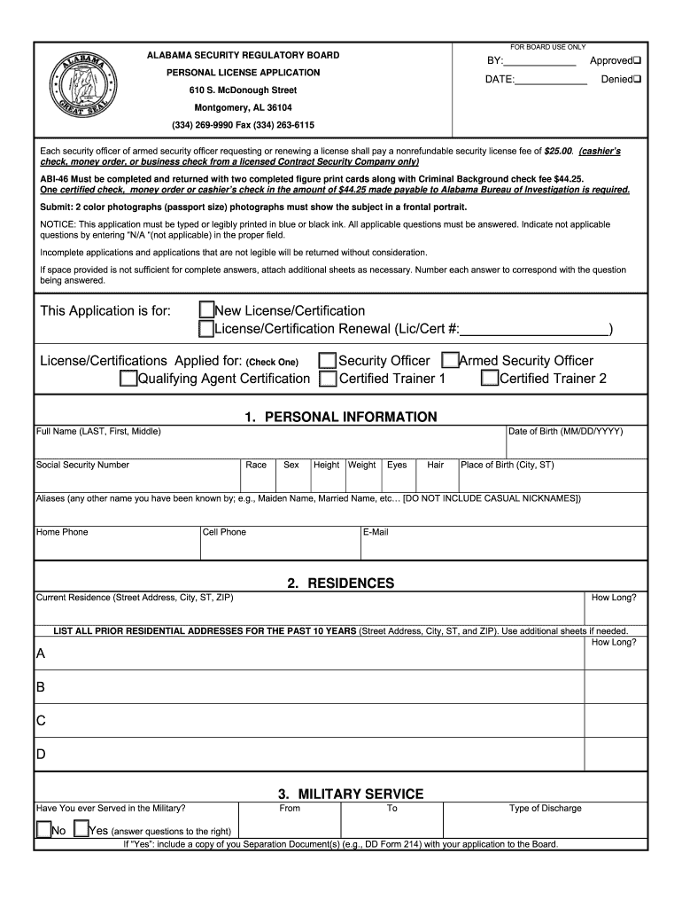 Printable Copy Of Alabama Hardship License Application