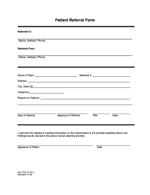 Can You Fill A Alabama Medicaid Referral Form Out Online ...
