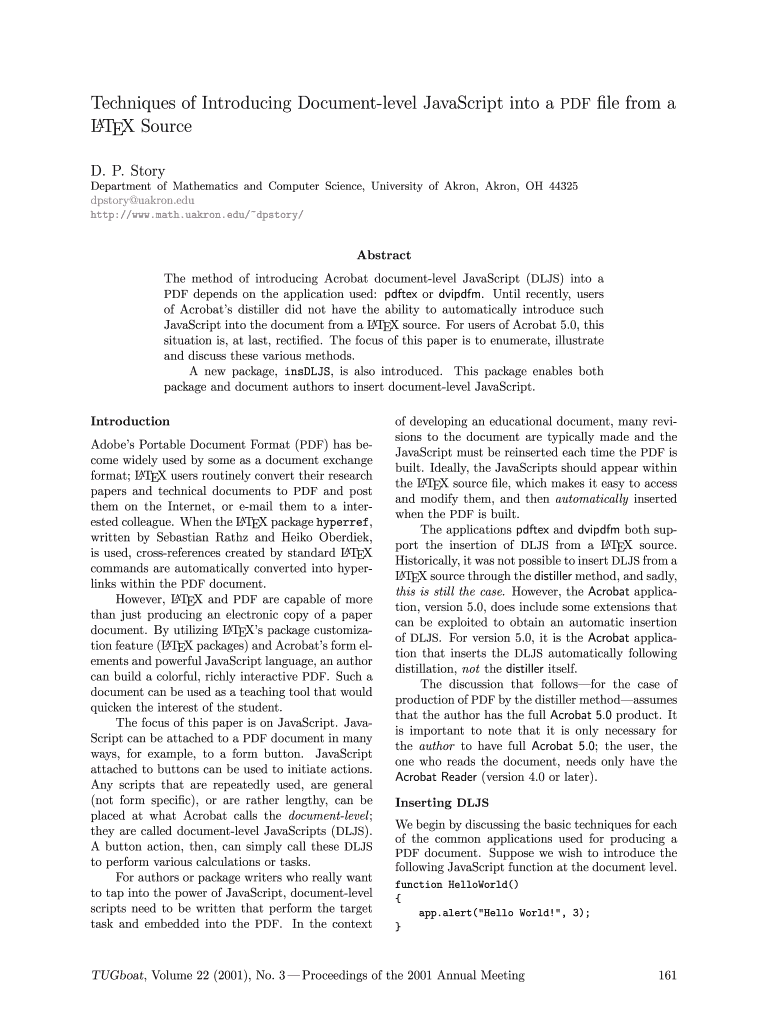 Fillable Online Techniques of Introducing Document-level JavaScript ...