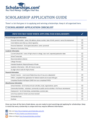 Scholarship Application Guide