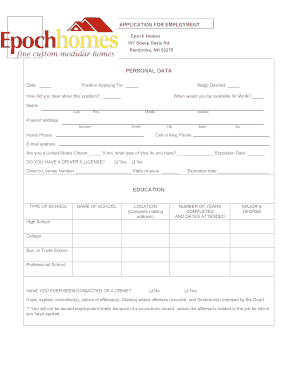 prevonal licence form