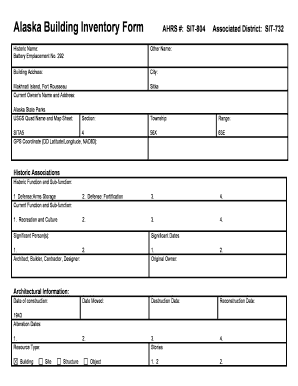 survey report buildings form