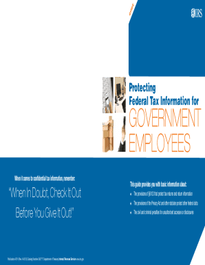 IRS Guide on Protecting Federal Tax Information