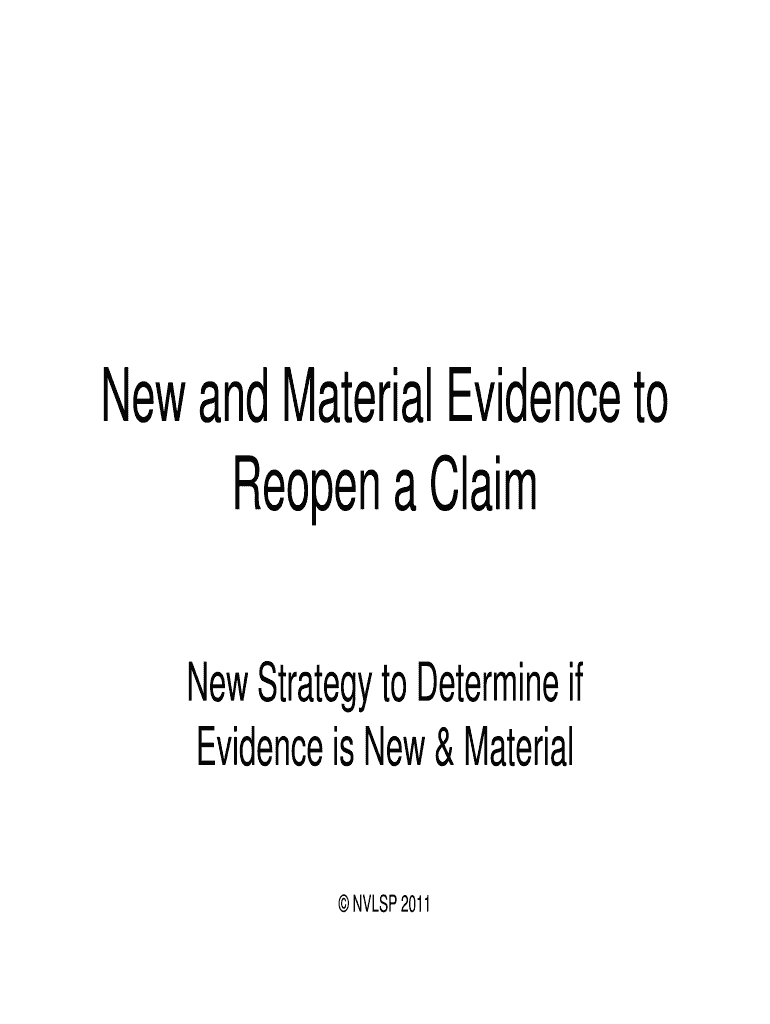New and Material Evidence to Fill out & sign online DocHub
