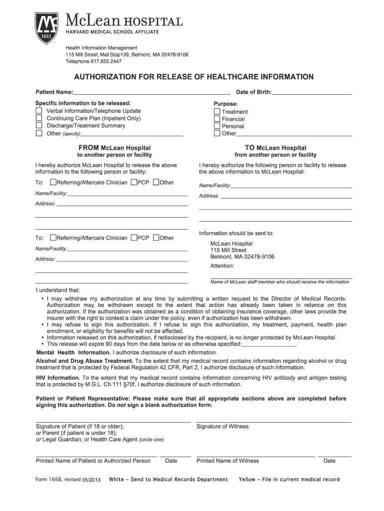 mclean hospital medical records Preview on Page 1.