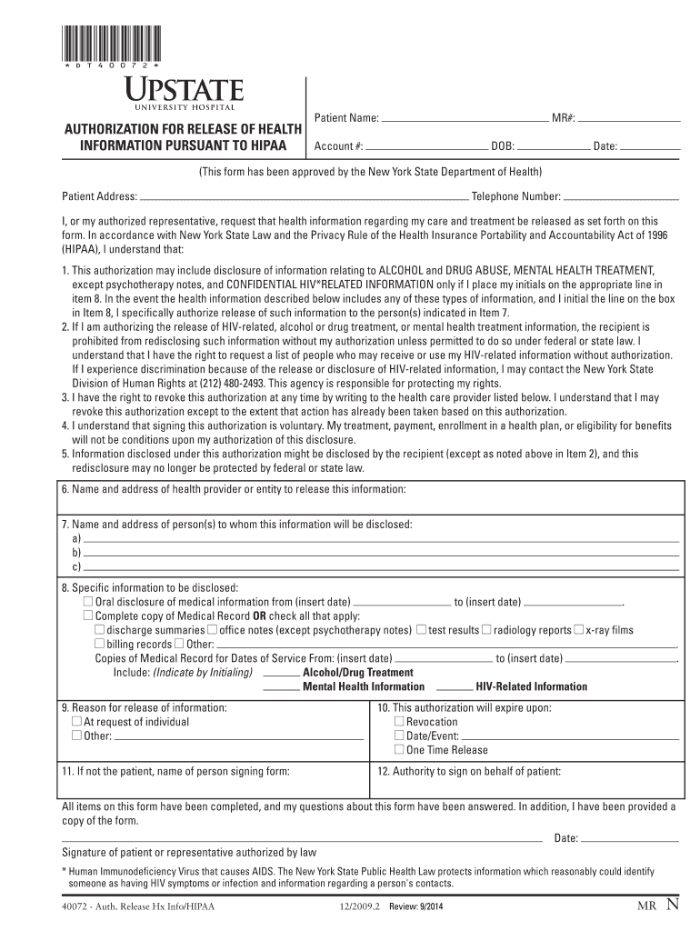 (This form has been approved by the New York State Department of Health) Preview on Page 1