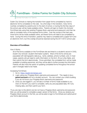 Dublin City Schools Emergency Medical Form