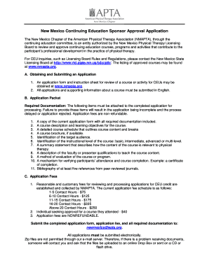 In scope examples - nmapta ceu approval form