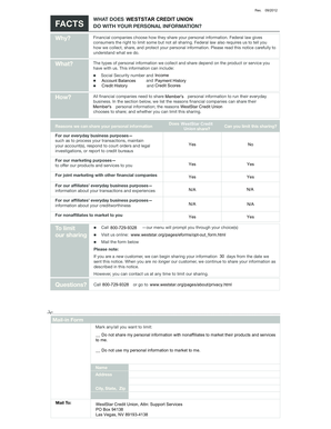 WestStar Credit Union Privacy Notice