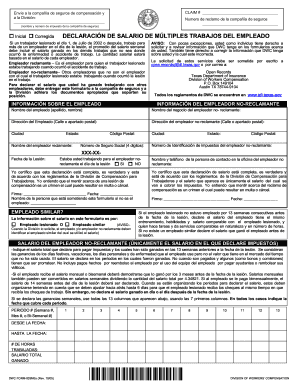 Declaraci n de Salario de M ltiples Trabajos del Empleado - Texas ... - tdi texas