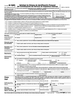 Form W-7 (SP) (Rev. January 2012) - Internal Revenue Service