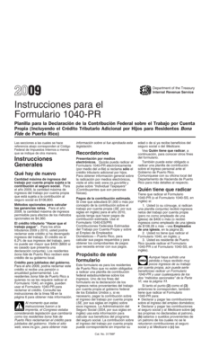Instrucciones para el Formulario 1040-PR