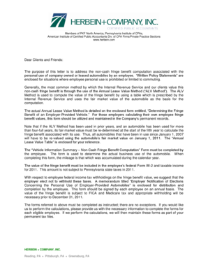 Employer-Provided Vehicle Fringe Benefit Form