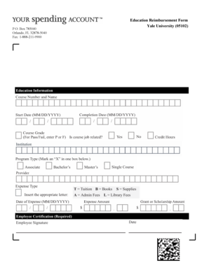 Education Reimbursement Form